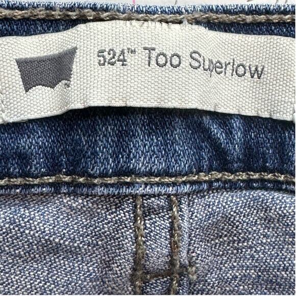 Womens Vintage Levis 524 Too Superlow stretch darker wash Y2K 13M - Picture 6 of 7